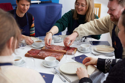 Bray Cured Chorizo and Salami course gift card in a box, ideal for charcuterie enthusiasts to learn curing techniques.