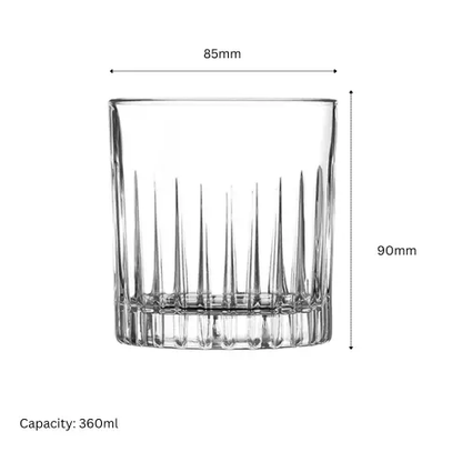 Broadway 3-piece whisky decanter set with matching tumblers, displayed in a gift box by Glassware UK.