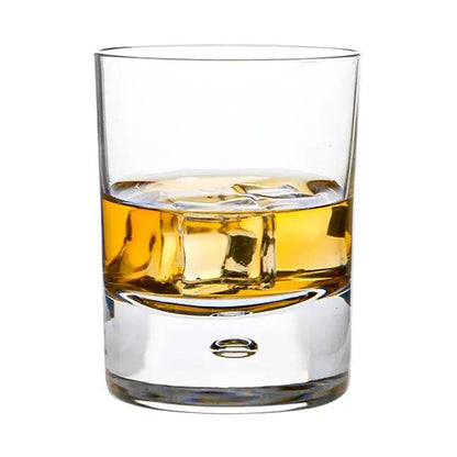 Set of two Dartington Crystal Exmoor Whisky Tumblers, 220ml, clear glass with a classic design for enjoying whisky.