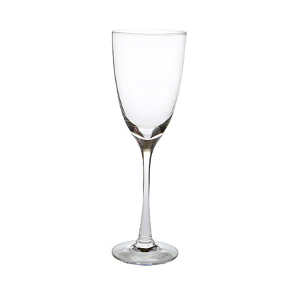 Pair of Dartington Crystal Rachael white wine glasses, 240ml, set of 2, elegant clear glassware for wine drinking.
