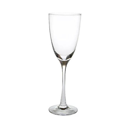 Set of two Dartington Crystal Rachael white wine glasses, 240ml, with clear, elegant glassware for serving white wine.