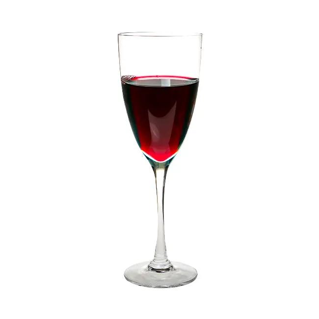 Set of two Dartington Crystal Rachael red wine glasses, 240ml, elegant glassware with curved bowls and clear stems.