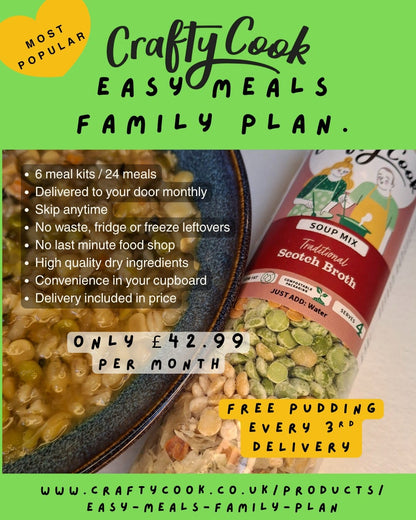 Easy Meals Family Plan, 6 packs/24 meals monthly delivered to your door