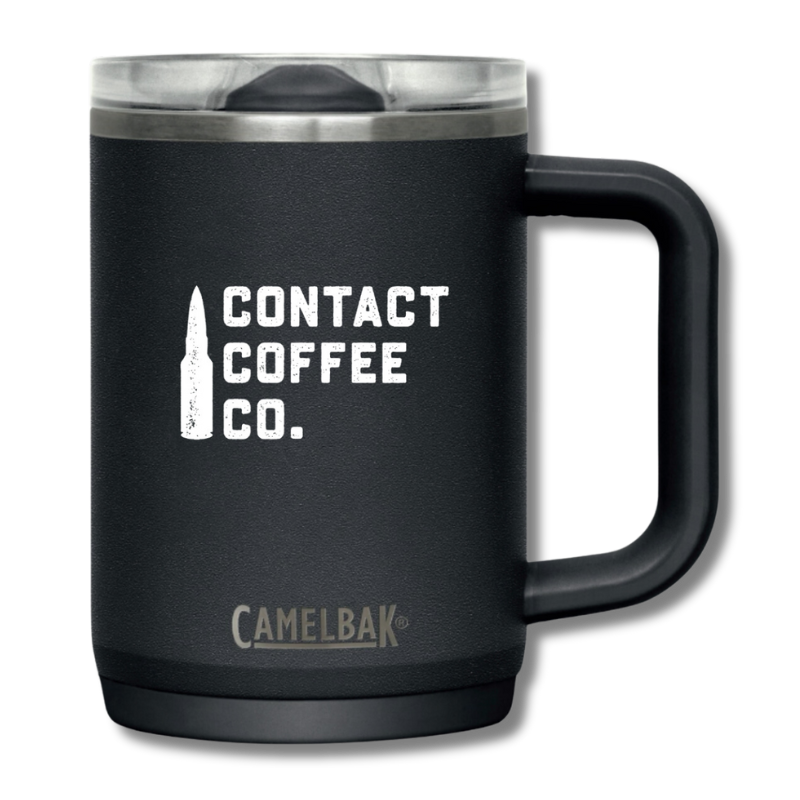 CamelBak Thrive mug by Contact Coffee Company Ltd., showcasing a sleek gear design with a durable, insulated travel mug.