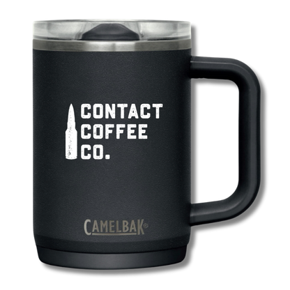 CamelBak Thrive mug by Contact Coffee Company Ltd., showcasing a sleek gear design with a durable, insulated travel mug.