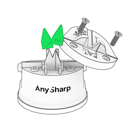Replacement knife sharpener tools by AnySharp, featuring a classic design for easy and effective blade sharpening.