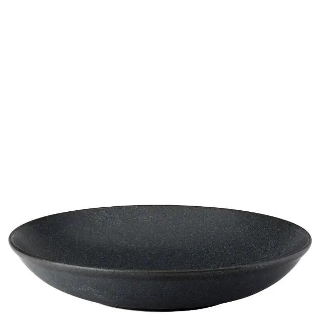 Murra Ash Deep Coupe Bowl by Glassware UK, 23cm ceramic bowl with a deep ash-colored glaze, round shape, and smooth finish.