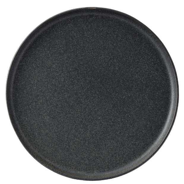 Murra Ash Walled Plate by Glassware UK, 30cm ceramic plate with a distinctive ash-colored walled design, ideal for serving or display.
