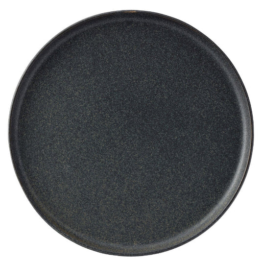 Murra Ash Walled Plate by Glassware UK, 30cm ceramic plate with a distinctive ash-colored walled design, ideal for serving or display.
