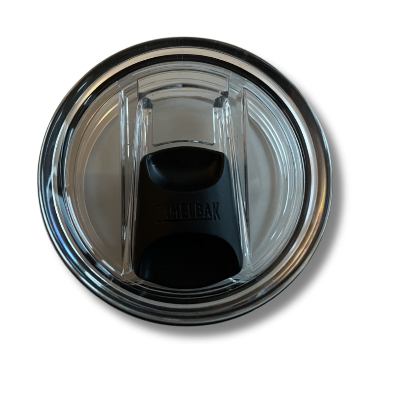 CamelBak Thrive Mug lid showing the durable, spill-proof design, compatible with Contact Coffee Company Ltd. gear.
