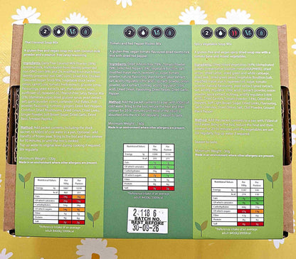 Camper Cuisine Green - 3 packs, 6 meals, one box, just add water. Crafty Cook easy fuss free meals