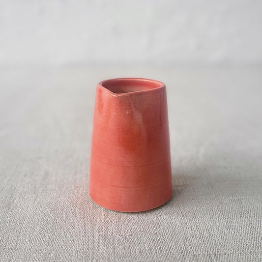 Cherry red mini jug by Katie L Thompson Designs, featuring a classic small ceramic pitcher with a glossy finish.