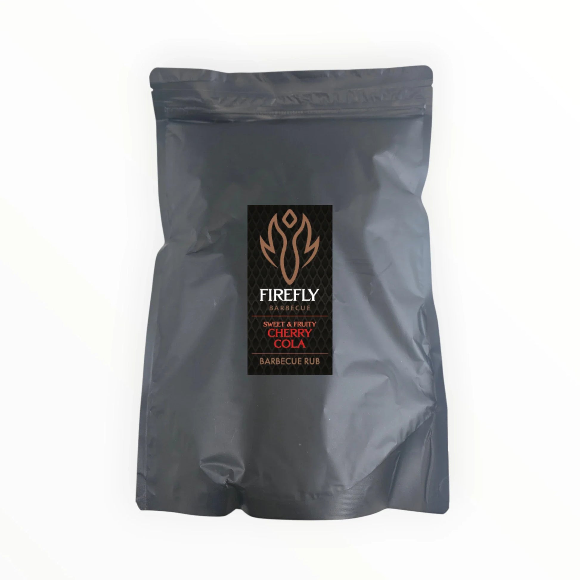 FireFly Barbecue Cherry Cola BBQ Rub in 1kg container, showcasing the flavorful spice blend for grilling and barbecue.