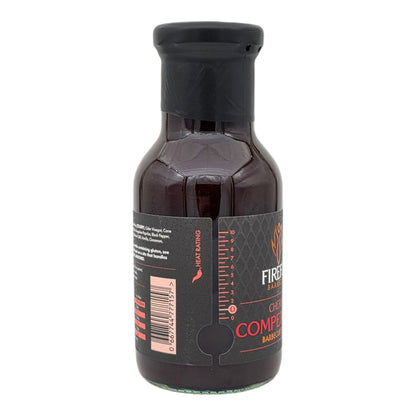 FireFly Barbecue Competition Cherry BBQ Sauce bottle with label, showcasing rich cherry flavor for grilling and smoking.