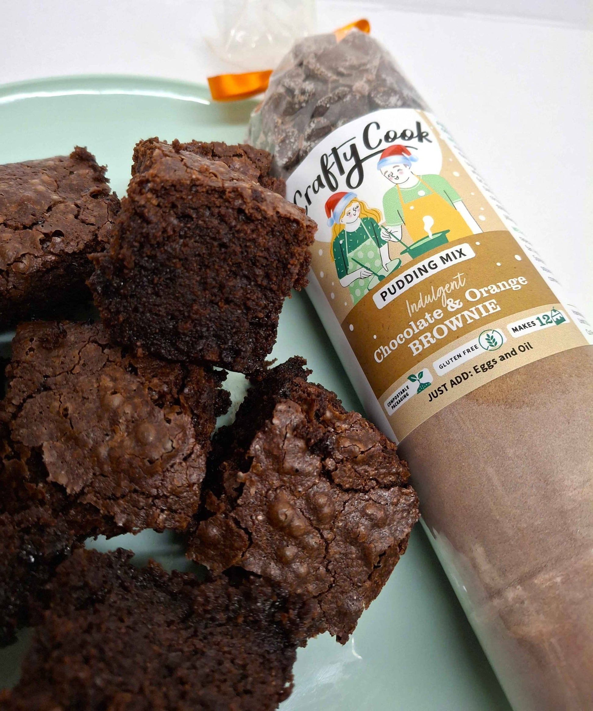 Chocolate and Orange Brownie Mix by Crafty Cook