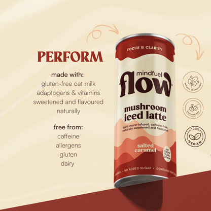 Lion's Mane Oat Latte - Salted Caramel 6x250ml