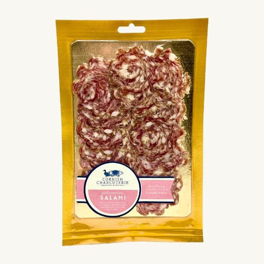 CORNISH CHARCUTERIE SLICED PINK PEPPERCORN SALAMI 50g