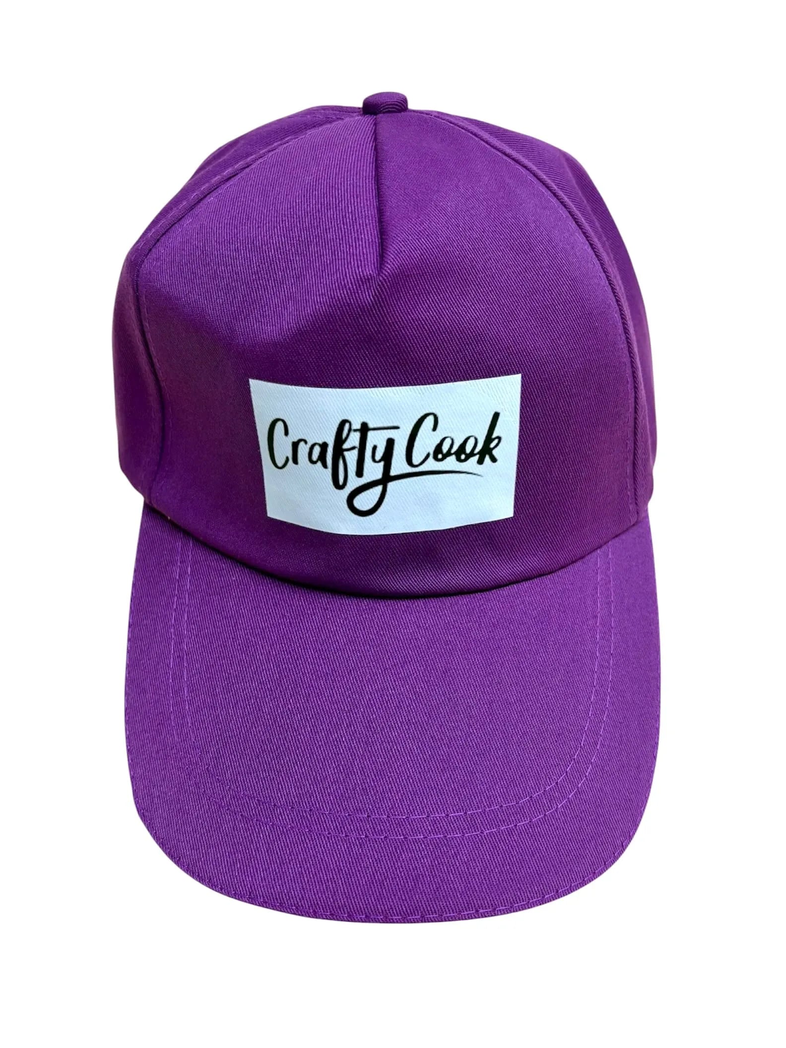 Purple Crafty Cook cap, stylish and comfortable all-purpose headwear from the Crafty Cook brand, shown on a plain background.