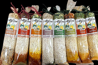 Crafty Cook Souper 6 Savoury Bundle featuring all-in-one risotto mixes with rich, flavorful ingredients for hearty meals.