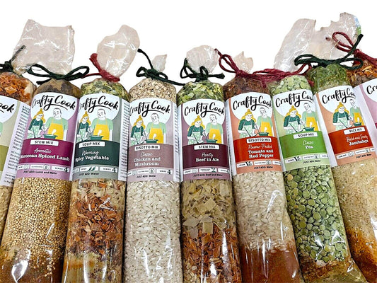 Crafty Cook 3 Course Meal Bundle including soup, stew, and risotto mixes by Crafty Cook from Kandy Kitchen Creations.