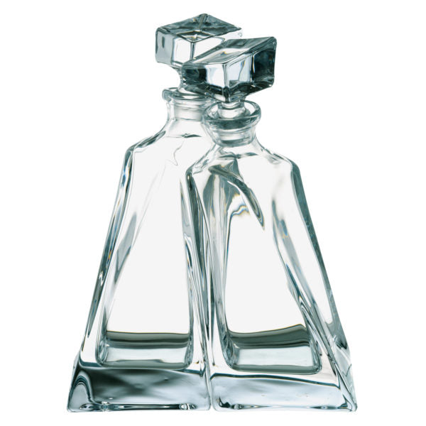 Glassware UK Lovers Crystal Decanter, 1-liter capacity, elegant clear glass with a classic shape, suitable for spirits or wine.