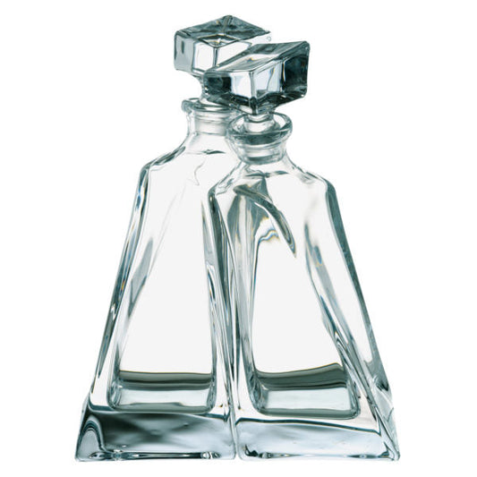 Glassware UK Lovers Crystal Decanter, 1-liter capacity, elegant clear glass with a classic shape, suitable for spirits or wine.