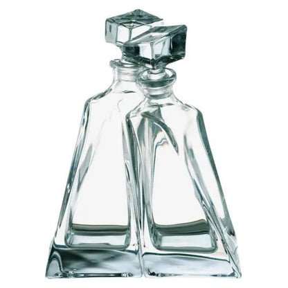 Glassware UK Lovers Crystal Decanter with 1L capacity, clear glass with elegant shape and stopper, for storing and serving spirits.