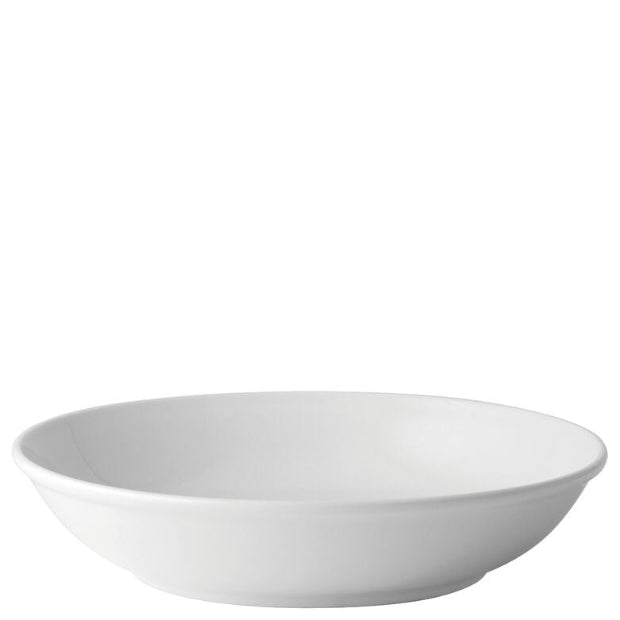 Pure white 26cm pasta bowl from Glassware UK, 56oz capacity, ceramic dinnerware for serving pasta and salads.