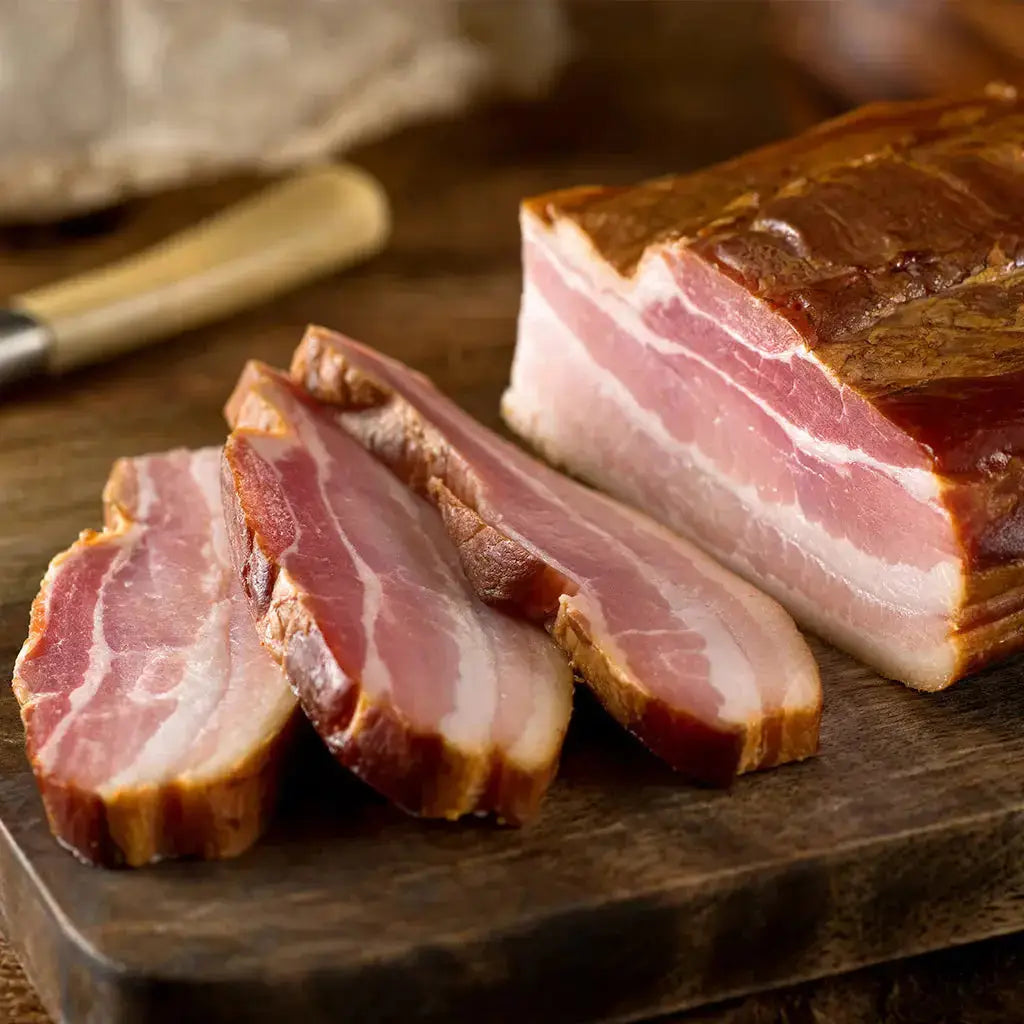 FireFly Barbecue Bacon Curing Kit for homemade hickory smoked bacon, featuring curing salts, spices, and smoking accessories.