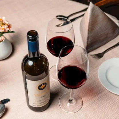 Set of six Stolzle Event red wine glasses by Glassware UK, 640ml, with clear glass and elegant stems for wine serving