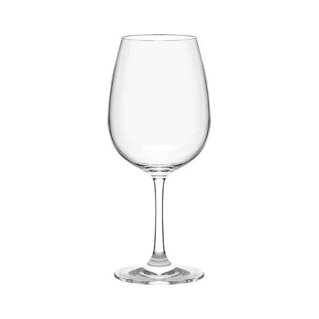 Set of six Stolzle Weinland red wine glasses, 540ml, clear glassware with elegant stems, ideal for wine tasting and serving.