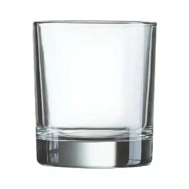 Glassware UK whisky 3-piece gift set with satin-lined presentation box, includes three 0.8L whisky glasses.