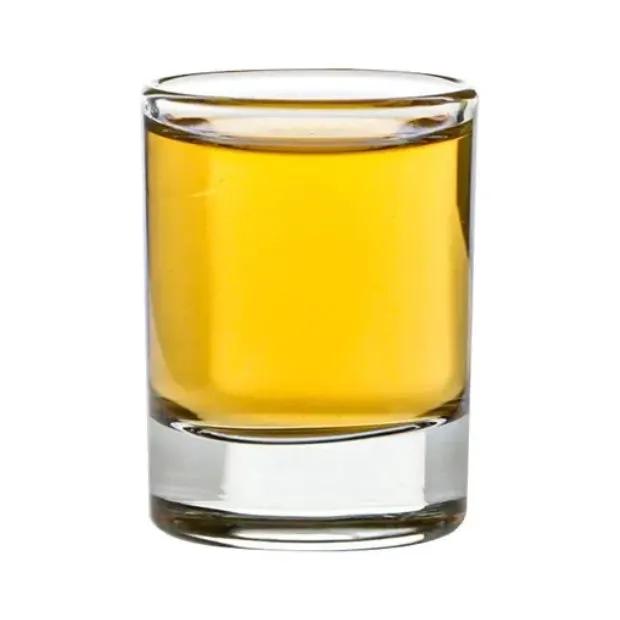 Handmade mini glass decanter with two shot glasses in a gift set, crafted by Glassware UK, perfect for gifting and home bar display.