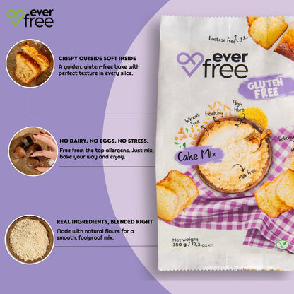 EverFree Gluten Free Cake Mix 350g - Pack of 3