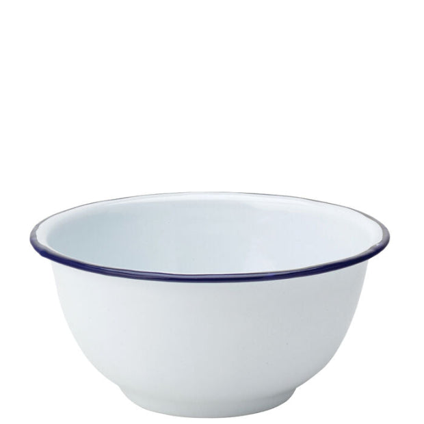 Eagle enamel bowl by Glassware UK, 540ml capacity, with a colorful eagle design, shown from a top angle on a wooden surface.