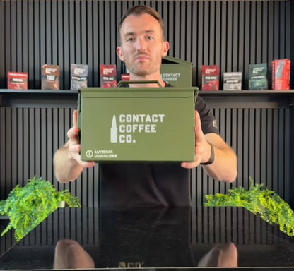 Contact Coffee Company Ltd. Coffee Resupply deal featuring fresh coffee beans in a full-sized bag on a plain background.