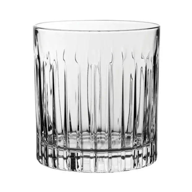 Set of six Forever DOF Crystal Whisky Tumblers from Glassware UK, 360ml each, clear cut glassware for enjoying whisky.