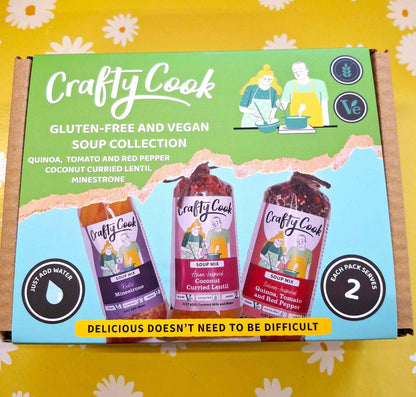 3 Gluten Free and Vegan Soup Meal Kits by Crafty Cook