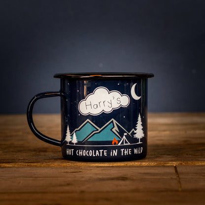 Harry's Hot Chocolate making kit in a gift box, includes hot chocolate mix and accessories for crafting delicious beverages.