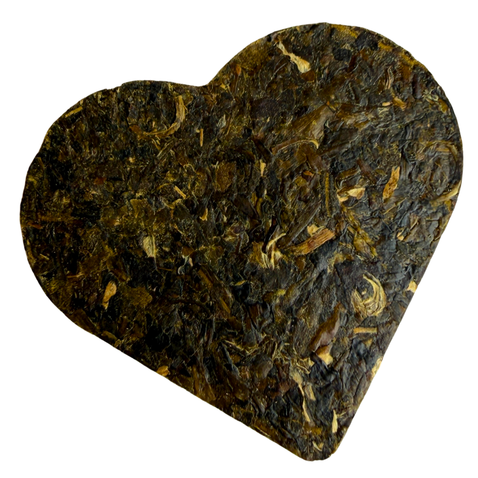 Green tea heart warmer from Porter Hill Tea Company, featuring fresh Chinese green tea leaves in a decorative packaging.