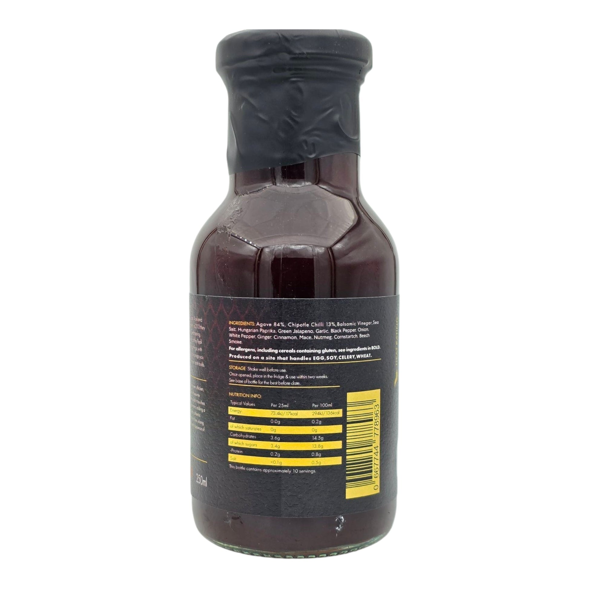 FireFly Barbecue Hot Agave Nectar BBQ sauce bottle with vibrant label and golden nectar inside, ready for grilling or dipping.