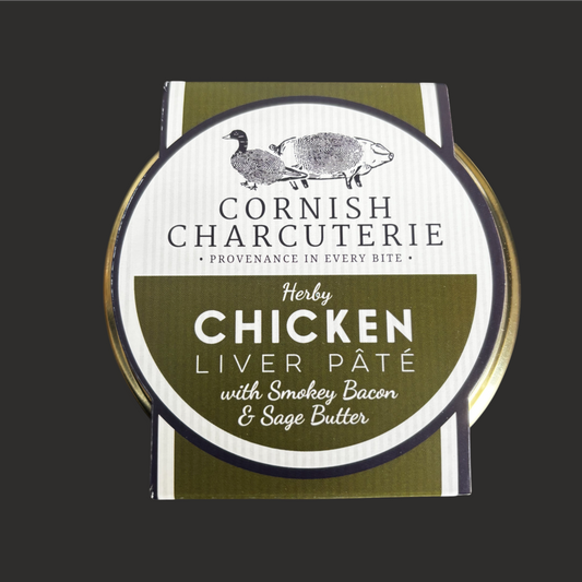 Cornish Charcuterie Chicken Liver Pate w/ Bacon & Sage Butter 125g