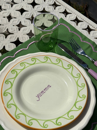The Daphne Venetian Tumbler in Pink and Green