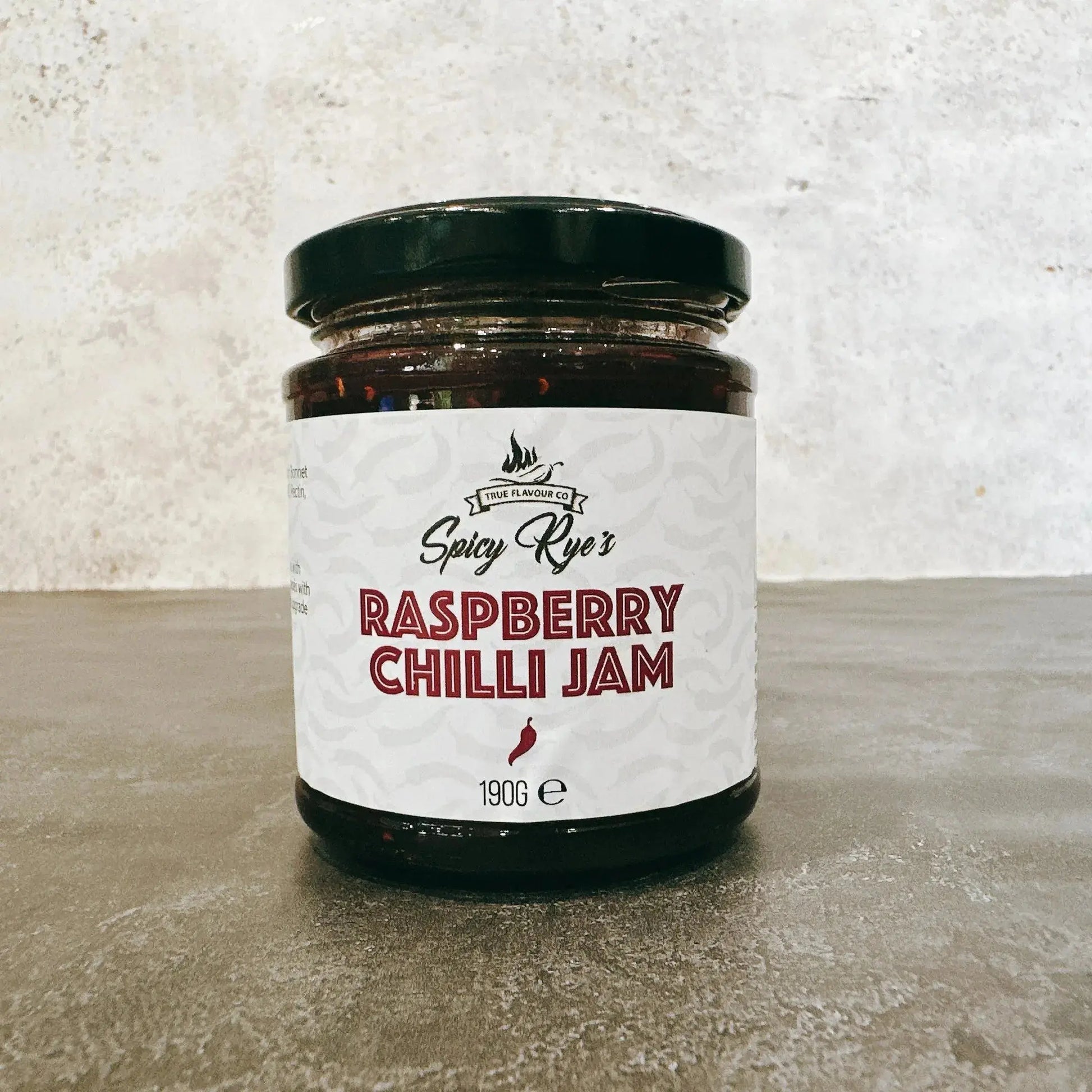 Spicy Ryes Chilli Jam Medley Gift Set with assorted jars of spicy chili jams in decorative packaging.
