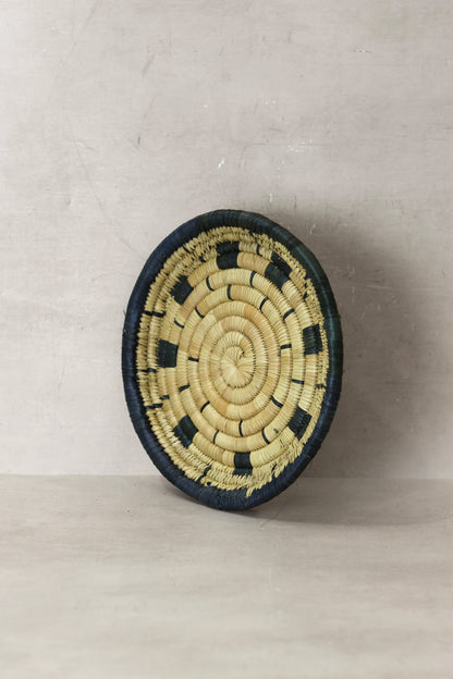 Small Malawi Wall Basket No 12 by Botanical Boys, a decorative woven wall art piece showcasing natural textures and craftsmanship.