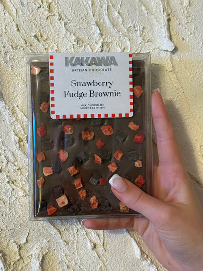 Strawberry Fudge Brownie Bloc