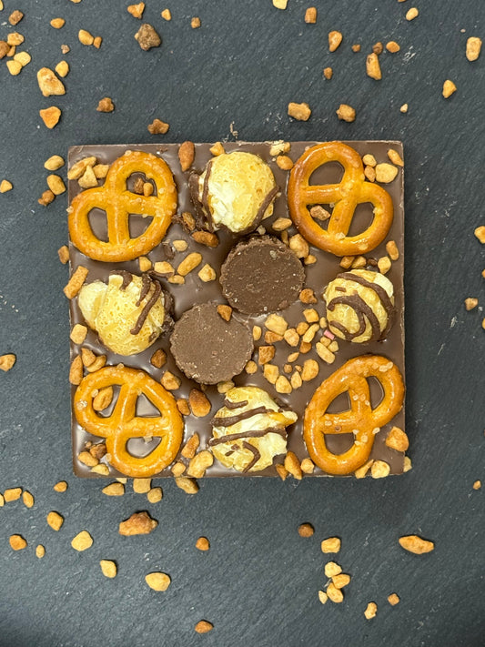 Peanut Popcorn Crunch Mini Bloc (96g)