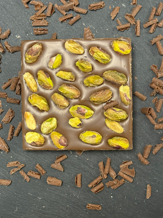 Pistachio Milk Chocolate Mini Bloc (96g)
