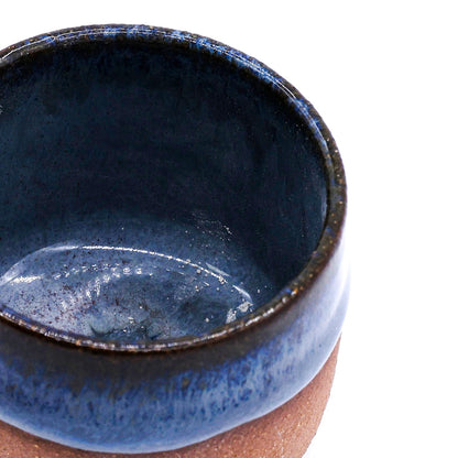 Handmade ceramic terra stoneware espresso mug by Ribera Handmade Ceramics, featuring a rustic Picollo design and textured finish.