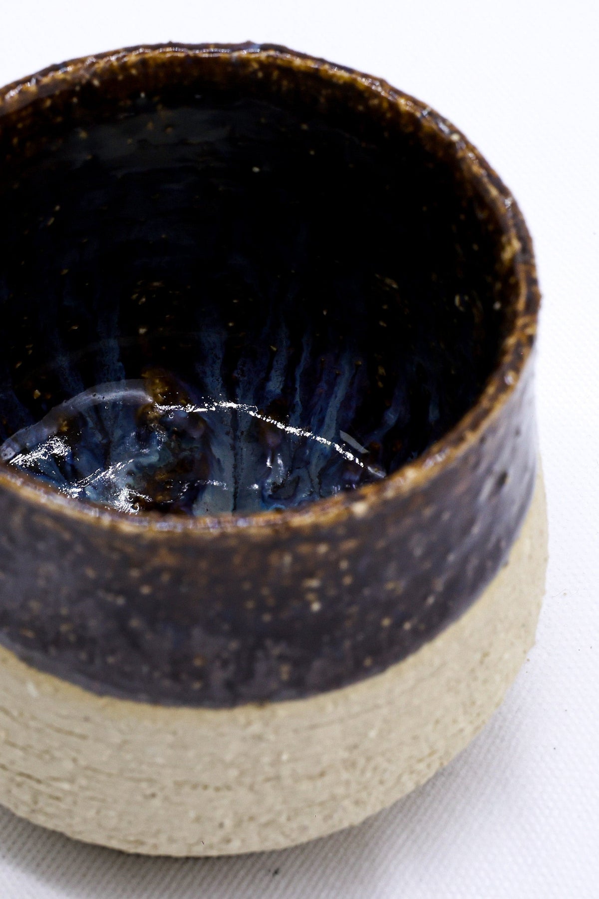 Ribera Handmade Ceramics Bruno Tazza ceramic cappuccino mug with a textured stoneware finish and handmade design.